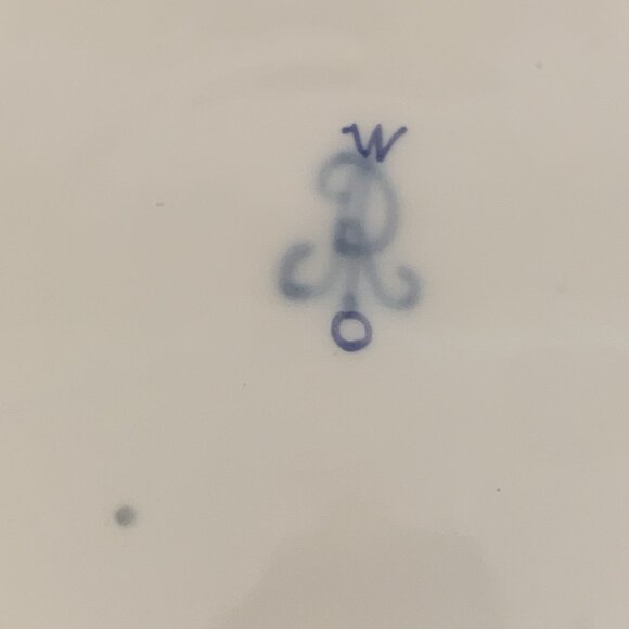 Helena Wolfsohn Reticulated Plate 8.5" Watteau Couple Scene Dresden Germany 7 - Picture 6 of 7